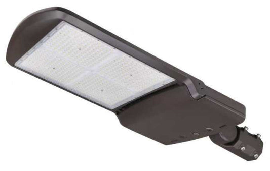 LED Slim Outdoor Area Light, Shoebox Fixture with Photocell 150/200/240/300 Watt, 3 CCT, 46000 Lumens